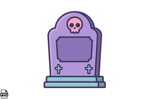 Halloween Pastel Goth Gravestone PNG Clipart Bundle Printable File Sublimation Creativedesigntee 