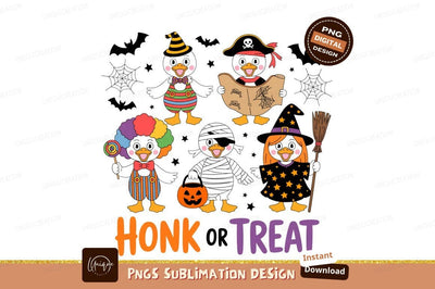 Halloween penguins trick or treat pirate Sublimation Designangry 
