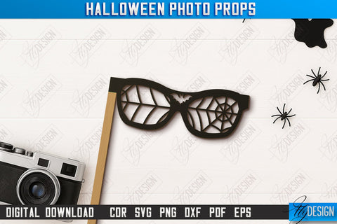 Halloween Photo Booth Props Laser Cut Bundle, Halloween Party Accessories SVG, Halloween Quotes SVG, Halloween Ornaments, Party Decorations, Halloween Bash, Photo Sticks SVG Fly Design 