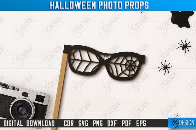 Halloween Photo Booth Props Laser Cut Design, Party Accessory SVG, Halloween Quotes SVG, Halloween Ornaments, Party Decorations, Halloween Bash, Photo Sticks SVG Fly Design 
