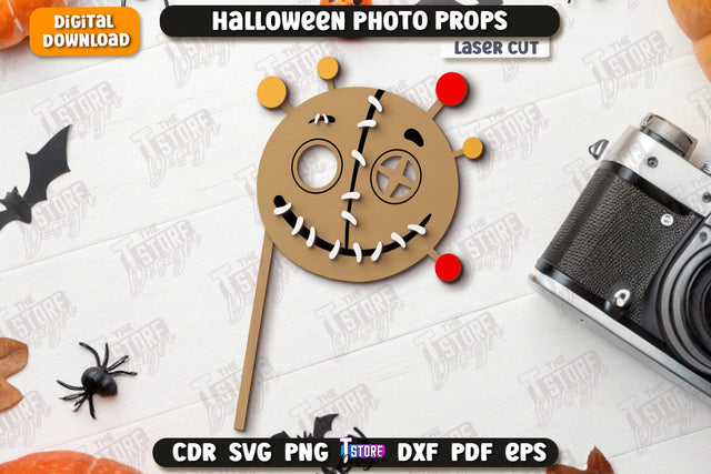 Halloween Photo Booth Props Laser Cut | Party Glasses | Holiday | CNC File SVG The T Store Design 
