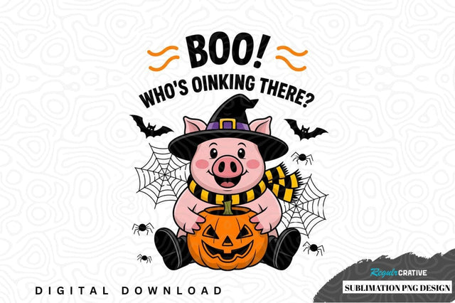 Halloween pig sublimation png design Sublimation Regulrcrative 