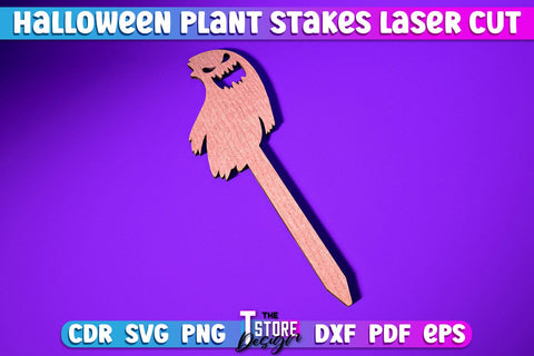 Halloween Plant Stakes Bundle | Garden Stake Sign | Plant Marker | Lawn Stake | CNC File SVG The T Store Design 
