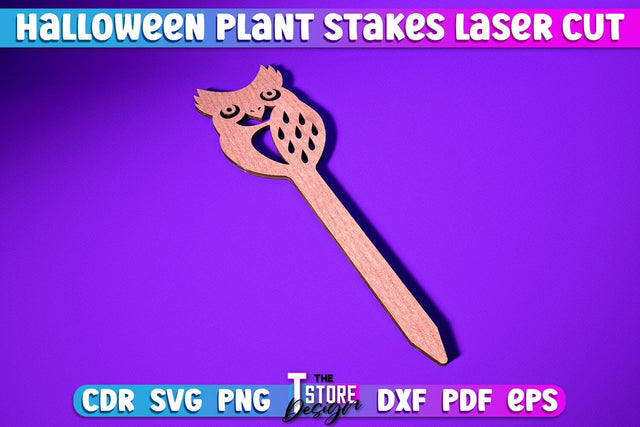Halloween Plant Stakes | Garden Stake Sign | Plant Marker | Lawn Stake | CNC File SVG The T Store Design 