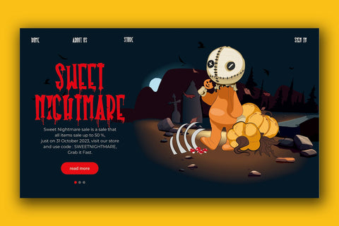 Halloween Plaque - Wooden Display Font Font Mozzatype 