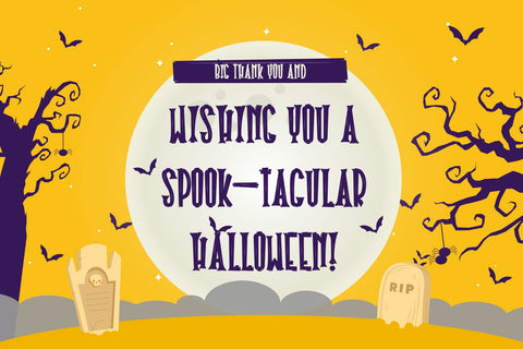 Halloween Plaque - Wooden Display Font Font Mozzatype 