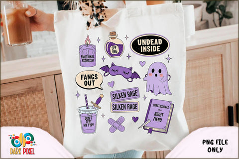 Halloween PNG Tote Bag Bundle Sublimation Shetara Begum 