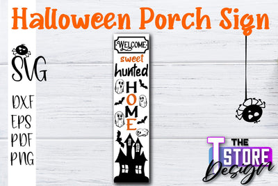 Halloween Porch Sign | Haunter House | Wall Sign | Halloween Night | SVG File SVG The T Store Design 