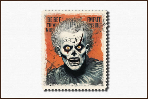 Halloween Postage Stamp Sublimation Sublimation designartist 