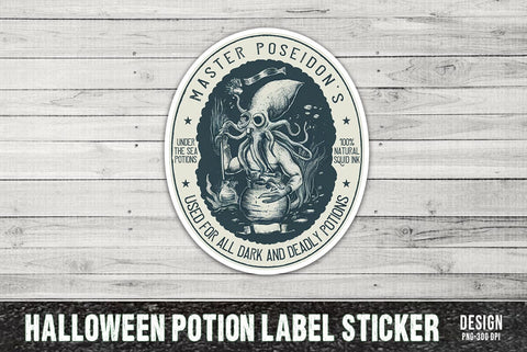 Halloween Potion Label Sticker Bundle SVG FiveStarCrafting 