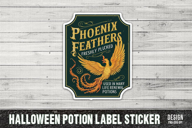 Halloween Potion Label Sticker SVG FiveStarCrafting 