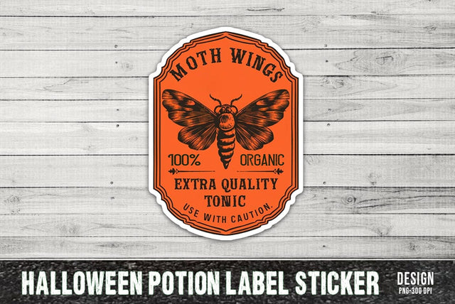 Halloween Potion Label Sticker SVG FiveStarCrafting 