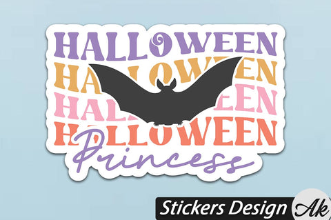 Halloween princess Stickers Design SVG akazaddesign 