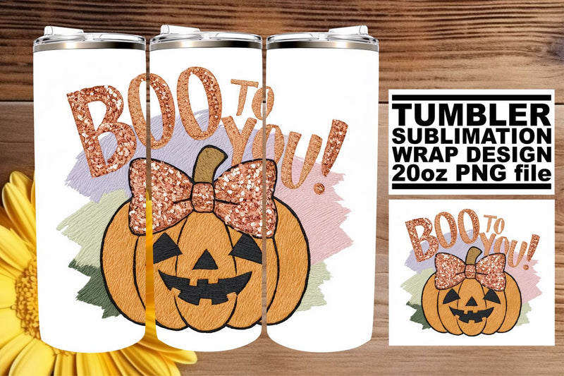 Halloween Pumpkin 20oz Wrap for Fall Tumbler Sublimation Sublimation afrosvg 