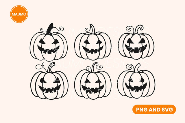 Halloween Pumpkin Bundle SVG Maumo Designs 