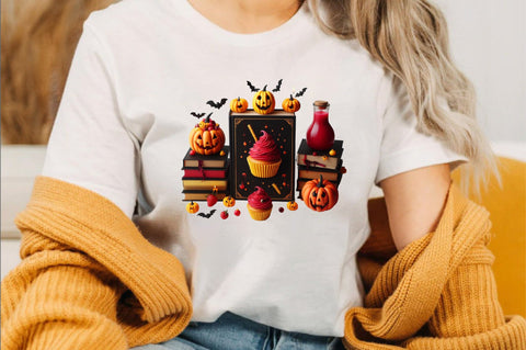Halloween Pumpkin Cupcake Bundle. Sublimation SVGArt 