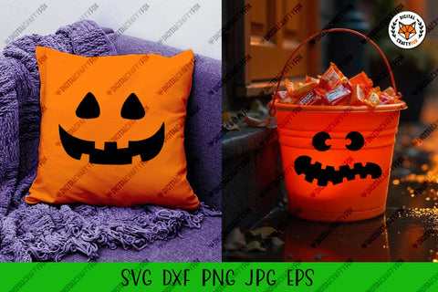 Halloween Pumpkin Face SVG, Pumpkin Faces Cut File SVG Digital Craftyfox 