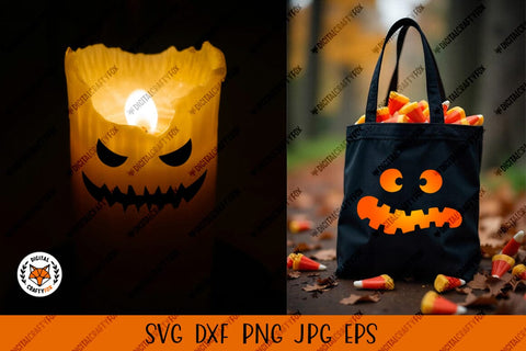 Halloween Pumpkin Face SVG, Pumpkin Faces Cut File SVG Digital Craftyfox 