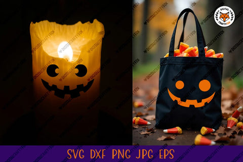 Halloween Pumpkin Face SVG, Pumpkin Faces Cut File SVG Digital Craftyfox 