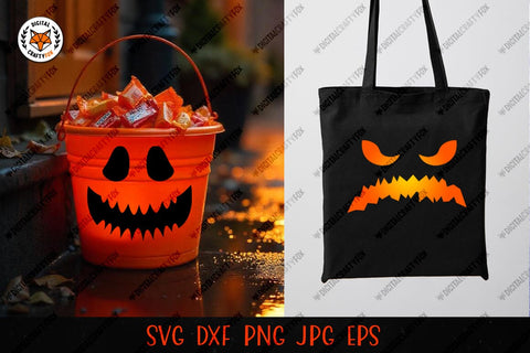 Halloween Pumpkin Face SVG, Pumpkin Faces Cut File SVG SVG Digital Craftyfox 