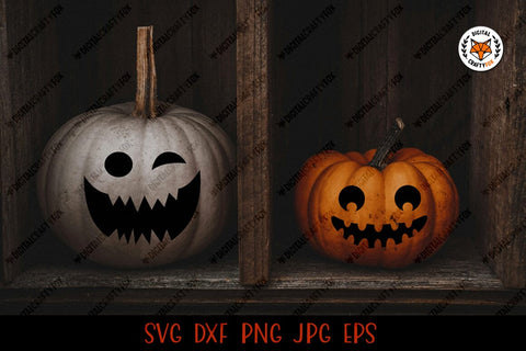 Halloween Pumpkin Face SVG SVG Digital Craftyfox 