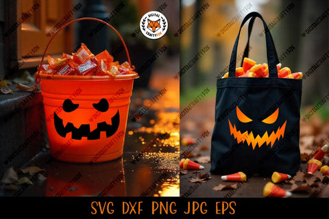 Halloween Pumpkin Faces SVG SVG Digital Craftyfox 