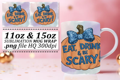 Halloween Pumpkin Fall Design 11oz/15oz Mug Sublimation Sublimation afrosvg 