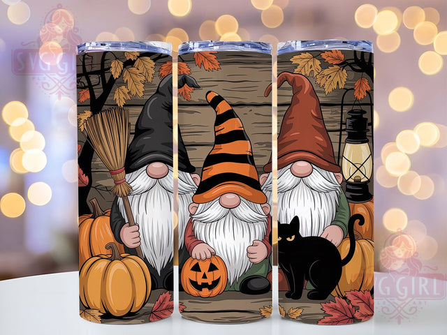 Halloween Pumpkin Fall Gnome Tumbler, Fall Gnome Wrap, 20Oz Sublimation Design, Autumn Gnome Cup, Pumpkin Gnome Drinkware, Seasonal Coffee Tumbler, Cute Halloween Wrap Sublimation SvggirlplusArt 