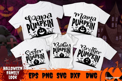 Halloween Pumpkin Family SVG Bundle SVG SvgOcean 