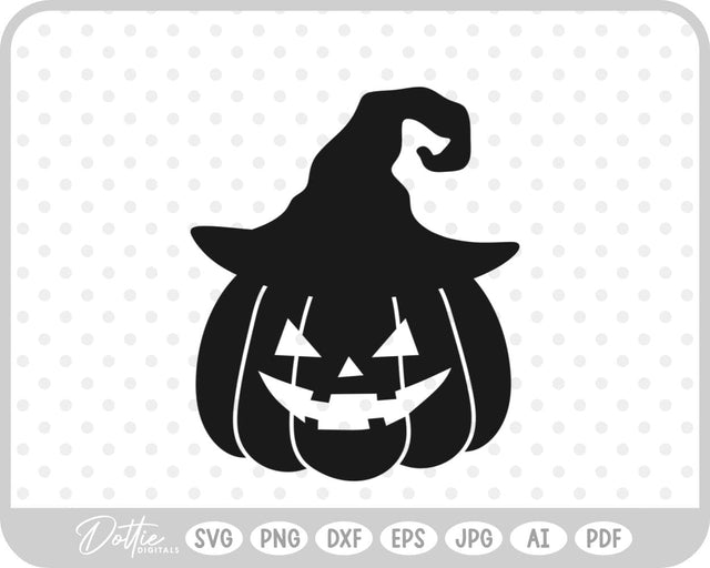 Halloween Pumpkin Jack O Lantern SVG DottieDigitals 