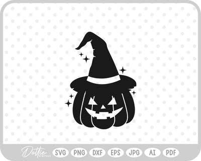 Halloween Pumpkin Jack O Lantern SVG DottieDigitals 