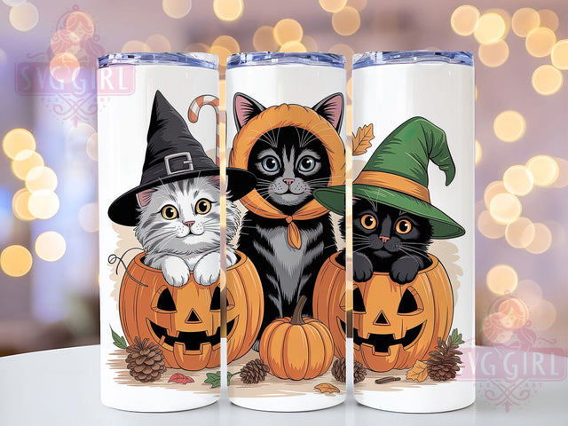 Halloween Pumpkin Lover Cat Tumbler, Pumpkin Lover Cup, Spooky Kitty Wrap, Fall Holiday Drinkware, Cute Cat Halloween Gift, Autumn Sublimation Tumbler, Trick Or Treat Cup Sublimation SvggirlplusArt 