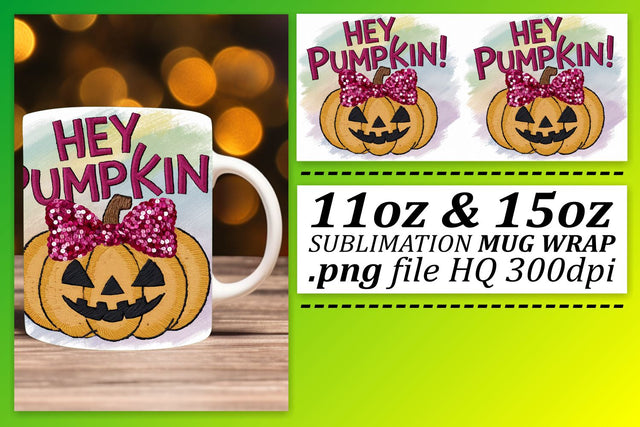 Halloween Pumpkin Mug 11oz/15oz Wrap Fall Sublimation Sublimation afrosvg 