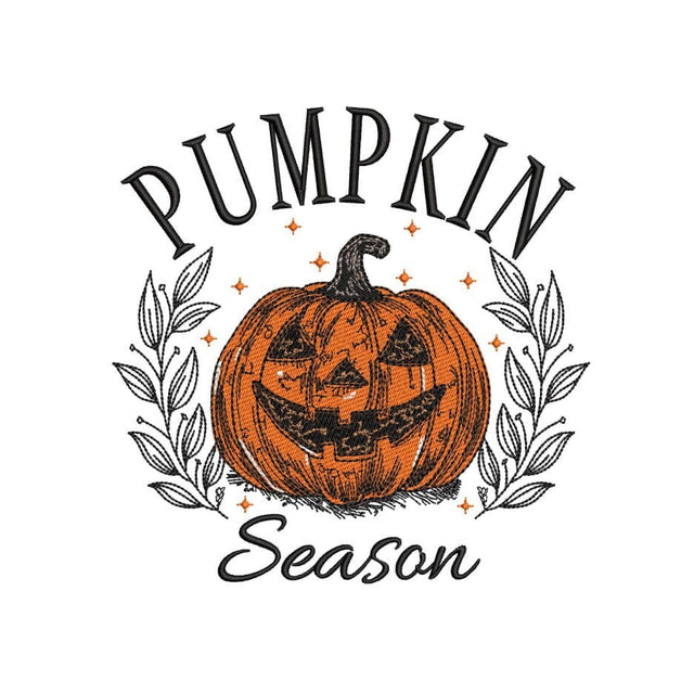 Halloween Pumpkin Season Embroidery Design, 3 sizes, Instant Download Embroidery/Applique DESIGNS Nino Nadaraia 