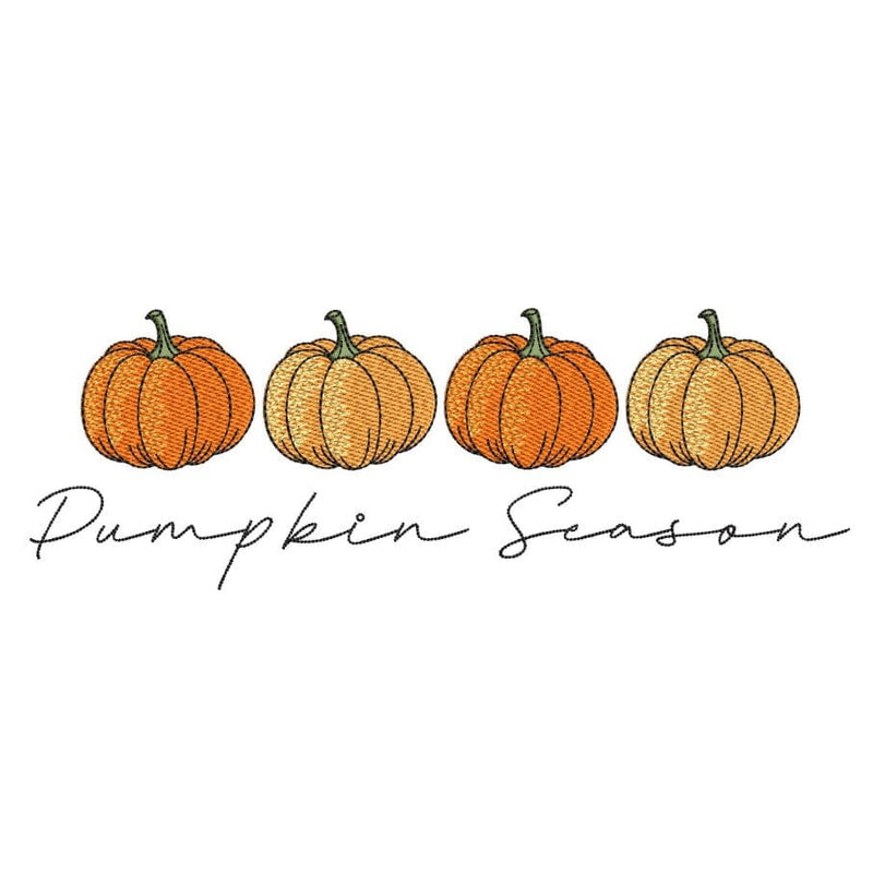 Halloween Pumpkin Season Embroidery Design, 4 sizes, Instant Download Embroidery/Applique DESIGNS Nino Nadaraia 