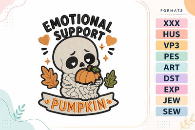 Halloween Pumpkin Skeleton Embroidery Design Embroidery/Applique DESIGNS sg embroidery 