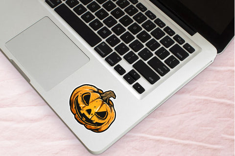 Halloween Pumpkin Sticker Clipart Bundle Sublimation Regulrcrative 