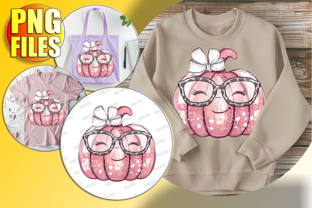 Halloween Pumpkin Sublimation Clipart - Cute Bow Design Sublimation afrosvg 