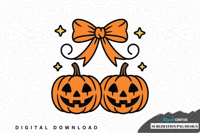 Halloween pumpkin sublimation png design Sublimation Regulrcrative 