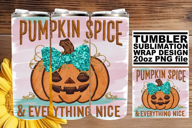 Halloween Pumpkin Sublimation Wrap for 20oz Tumblers Sublimation afrosvg 