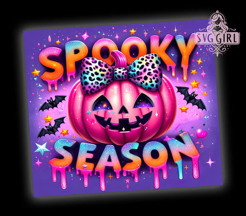 Halloween Pumpkin Tumbler, Spooky Season Design, 20oz Tumbler Wrap, PNG Sublimation, Gift Idea, Fall Decor, Sparkly Halloween Mug, Autumn Tumbler Sublimation SvggirlplusArt 