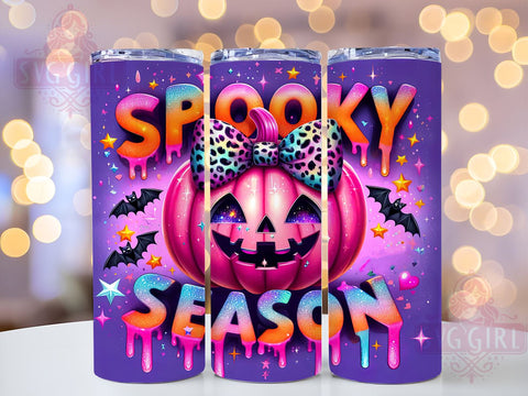 Halloween Pumpkin Tumbler, Spooky Season Design, 20oz Tumbler Wrap, PNG Sublimation, Gift Idea, Fall Decor, Sparkly Halloween Mug, Autumn Tumbler Sublimation SvggirlplusArt 