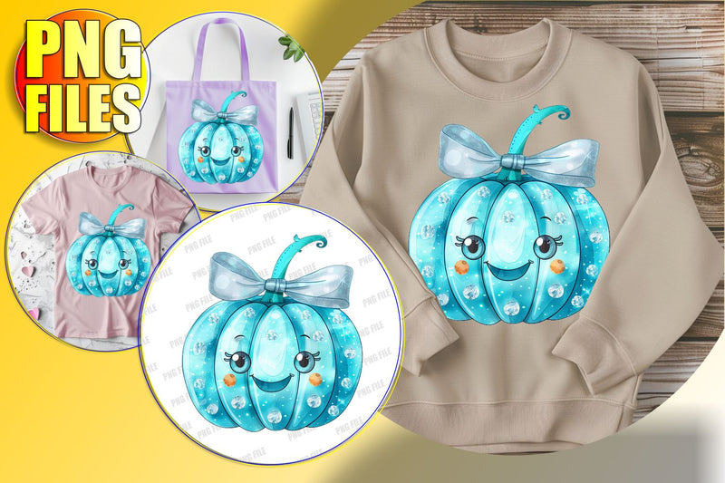 Halloween Pumpkin with Bow Design for Sublimation - PNG Sublimation afrosvg 