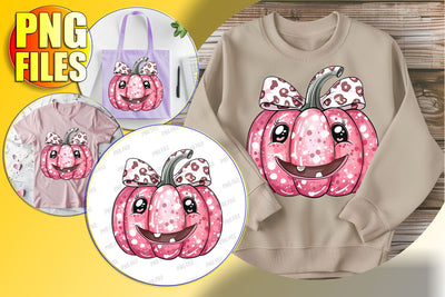 Halloween Pumpkin with Coquette Bow Design for Sublimation Sublimation afrosvg 