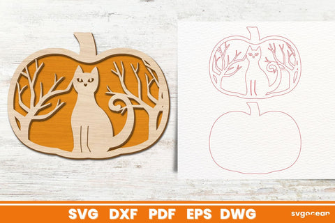 Halloween Pumpkins Laser Cut Bundle SVG SvgOcean 