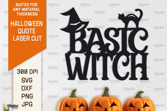 Halloween Quote Laser Cut Design. Spooky Halloween SVG SVG Evgenyia Guschina 