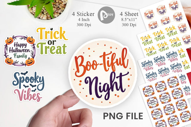 Halloween Quotes Sticker Sublimation artnoy 