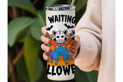 Halloween Raccoons 20oz Tumbler Wrap Sublimation DesignSVG 
