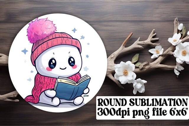 Halloween Round Design with Pink Ghosts Sublimation Keychain Sublimation afrosvg 