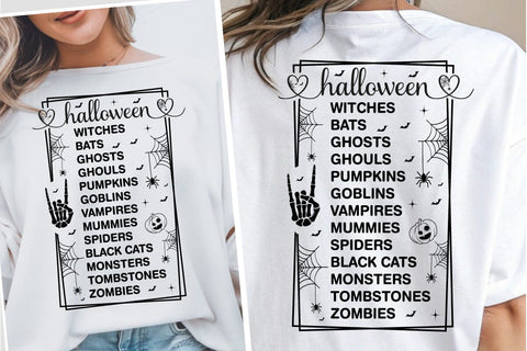 Halloween Round Sign SVG Bundle, Door hanger SVG Bundle SVG DesignPlante 503 